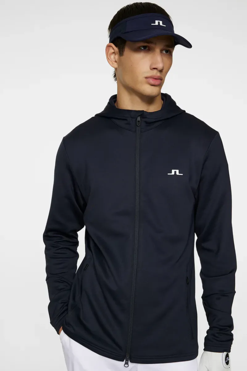 J.Lindeberg Aerial Full Zip Hood* Golf|Base & Mid Layers