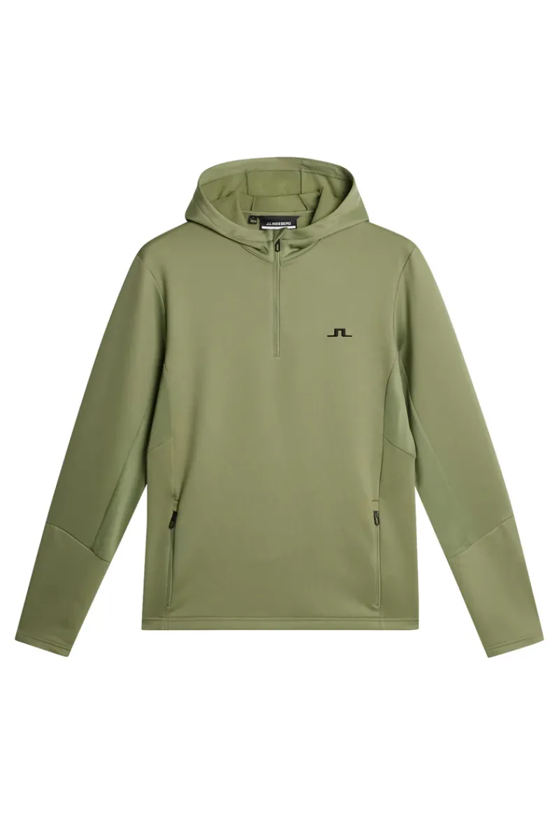 J.Lindeberg Aerial Quarter Zip Hood* Golf|Base & Mid Layers