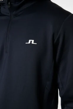 J.Lindeberg Aerial Quarter Zip Hood* Golf|Base & Mid Layers