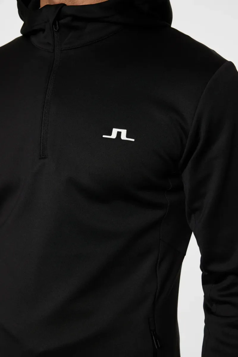 J.Lindeberg Aerial Quarter Zip Hood* Golf|Base & Mid Layers