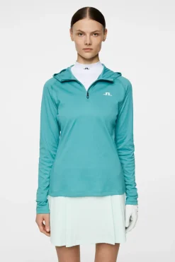 J.Lindeberg Agnes Quarter Zip Hood* Golf|Base & Mid Layers