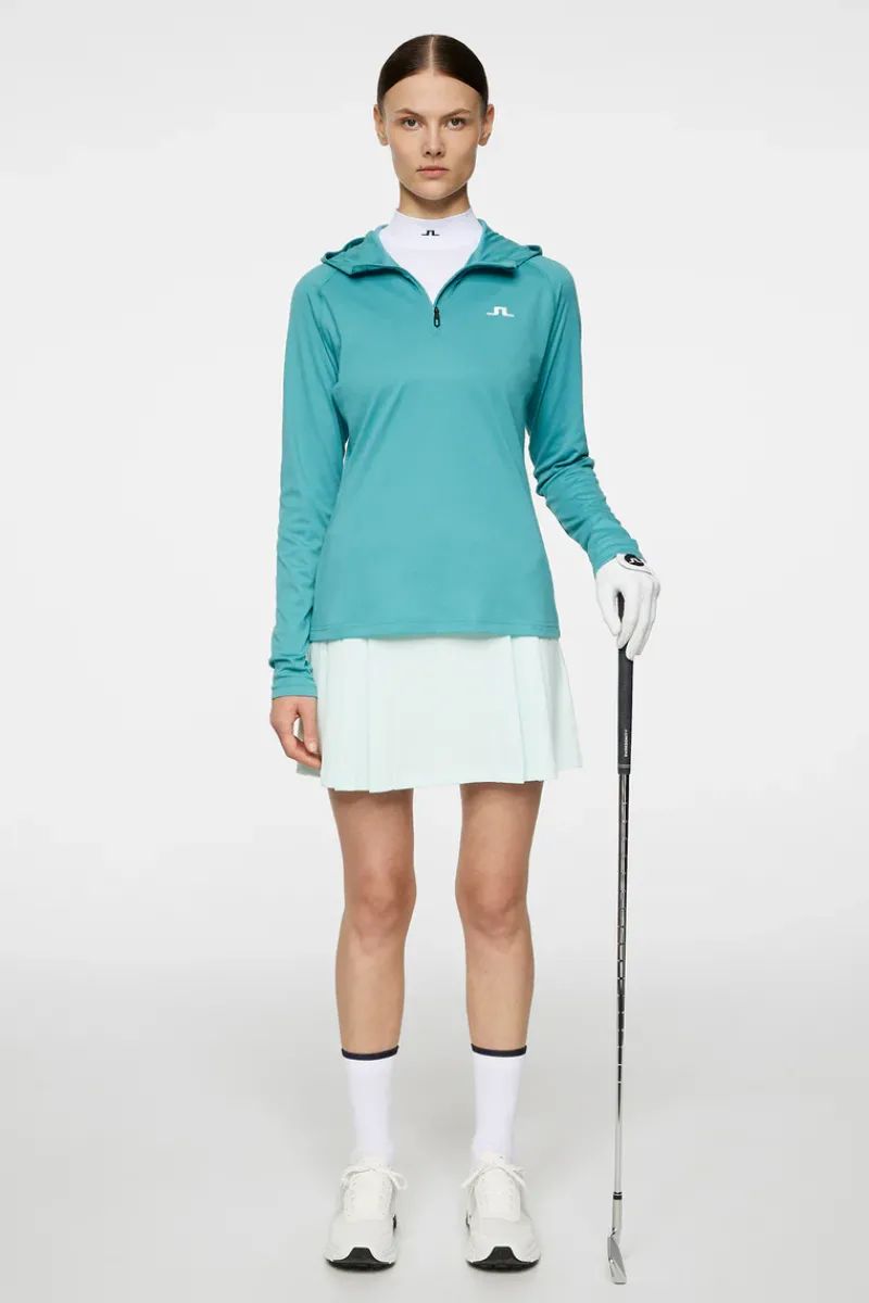 J.Lindeberg Agnes Quarter Zip Hood* Golf|Base & Mid Layers