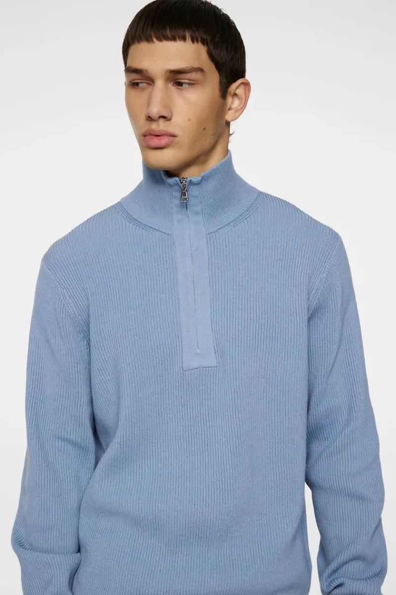 J.Lindeberg Alex Half Zip Knitted Sweater* Knitwear|Tops