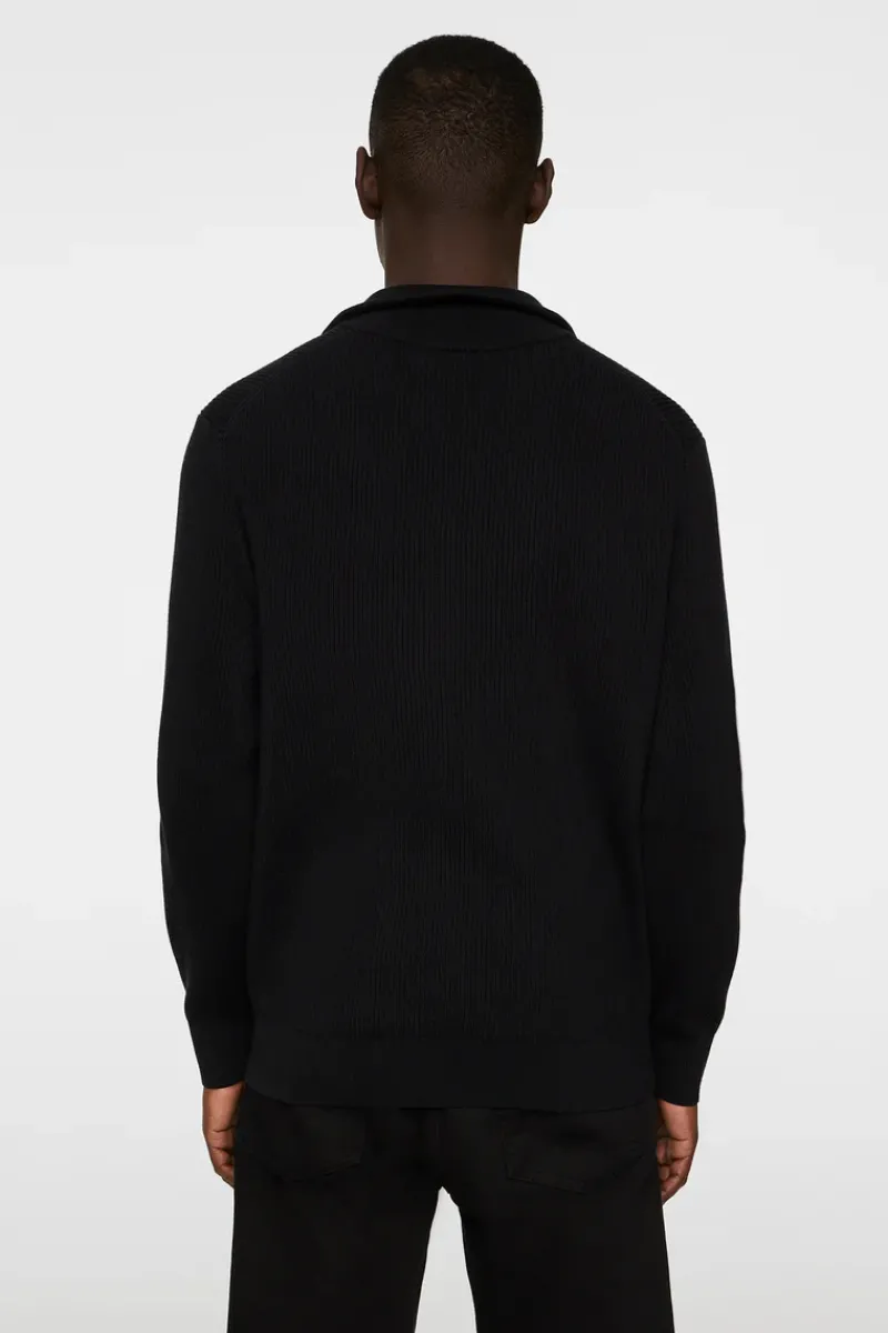 J.Lindeberg Alex Half Zip Knitted Sweater* Knitwear|Tops