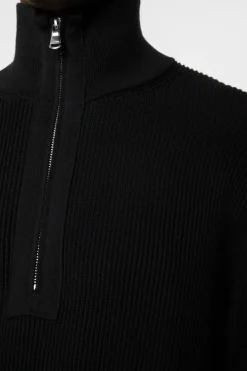 J.Lindeberg Alex Half Zip Knitted Sweater* Knitwear|Tops
