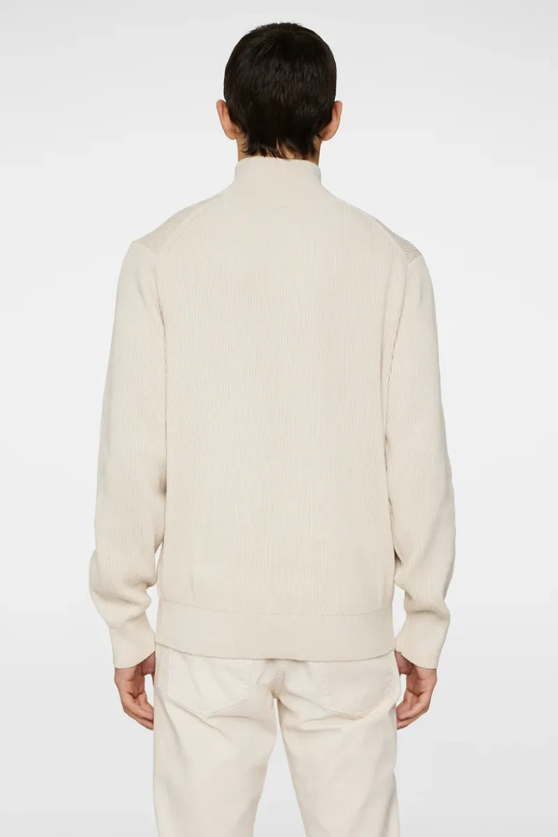 J.Lindeberg Alex Half Zip Knitted Sweater* Knitwear|Tops