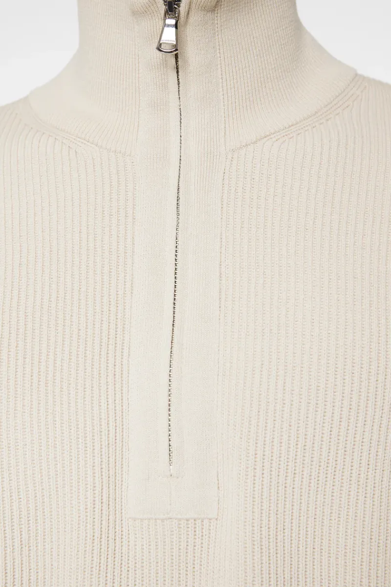J.Lindeberg Alex Half Zip Knitted Sweater* Knitwear|Tops