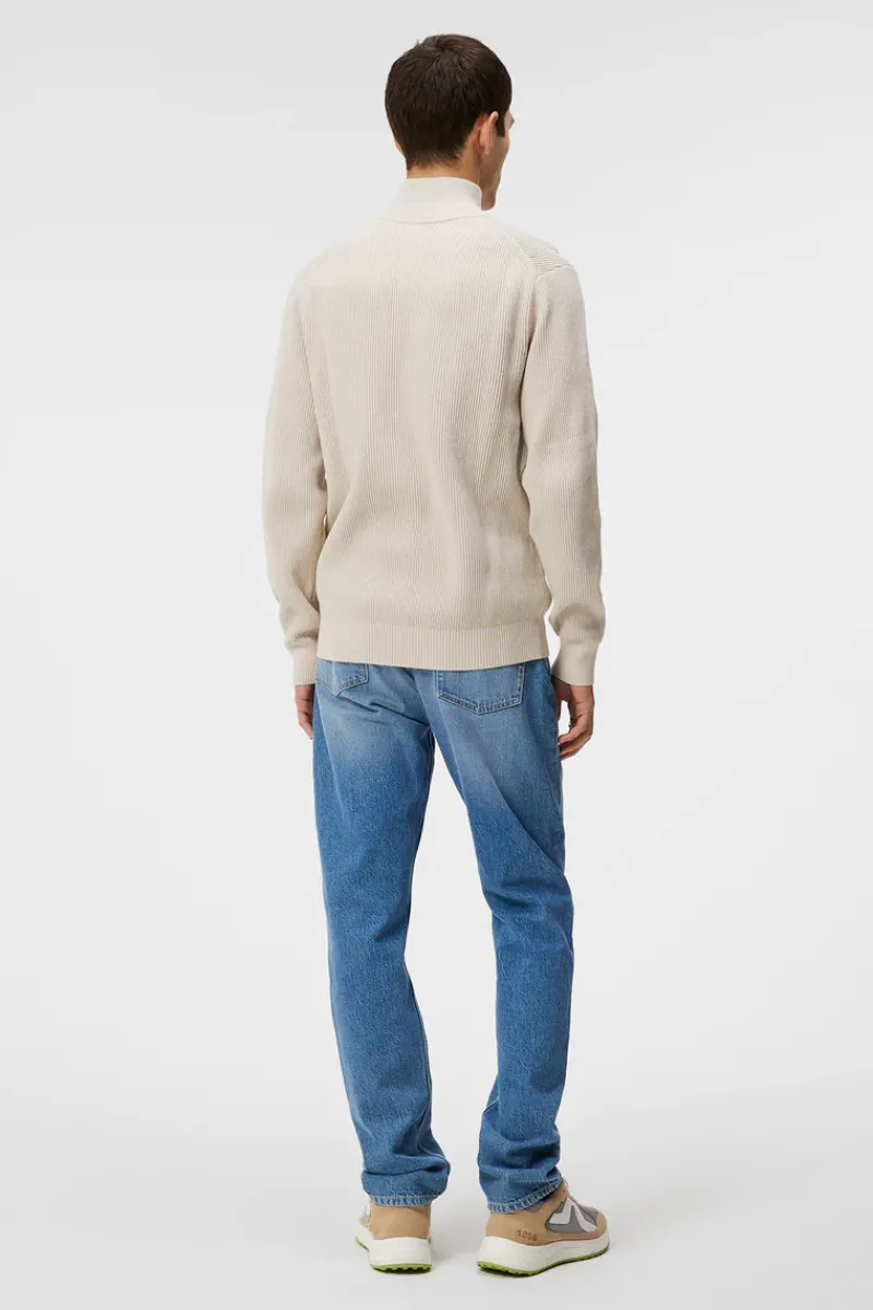 J.Lindeberg Alex Half Zip Knitted Sweater* Knitwear|Tops