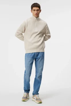 J.Lindeberg Alex Half Zip Knitted Sweater* Knitwear|Tops