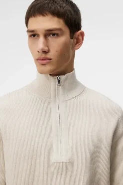 J.Lindeberg Alex Half Zip Knitted Sweater* Knitwear|Tops