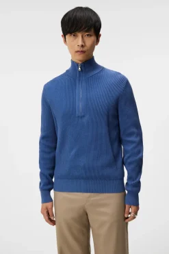 J.Lindeberg Alex Half Zip Knitted Sweater* Knitwear|Tops