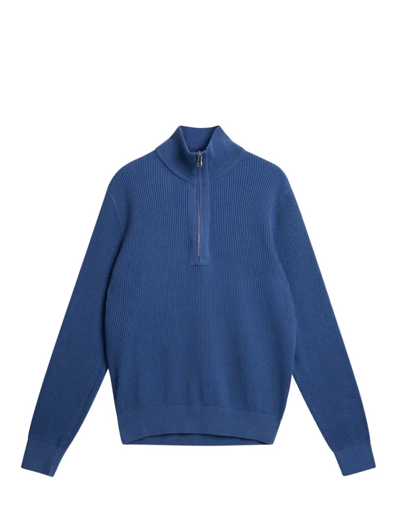 J.Lindeberg Alex Half Zip Knitted Sweater* Knitwear|Tops