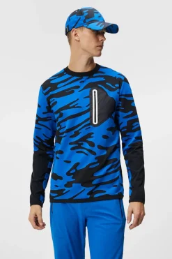 J.Lindeberg Alonso Jacquard Crew Neck* Base & Mellomlag|Utendørs