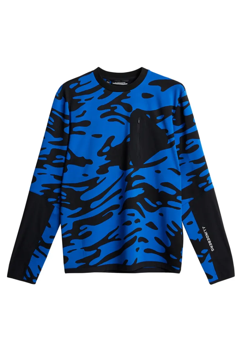 J.Lindeberg Alonso Jacquard Crew Neck* Base & Mellomlag|Utendørs