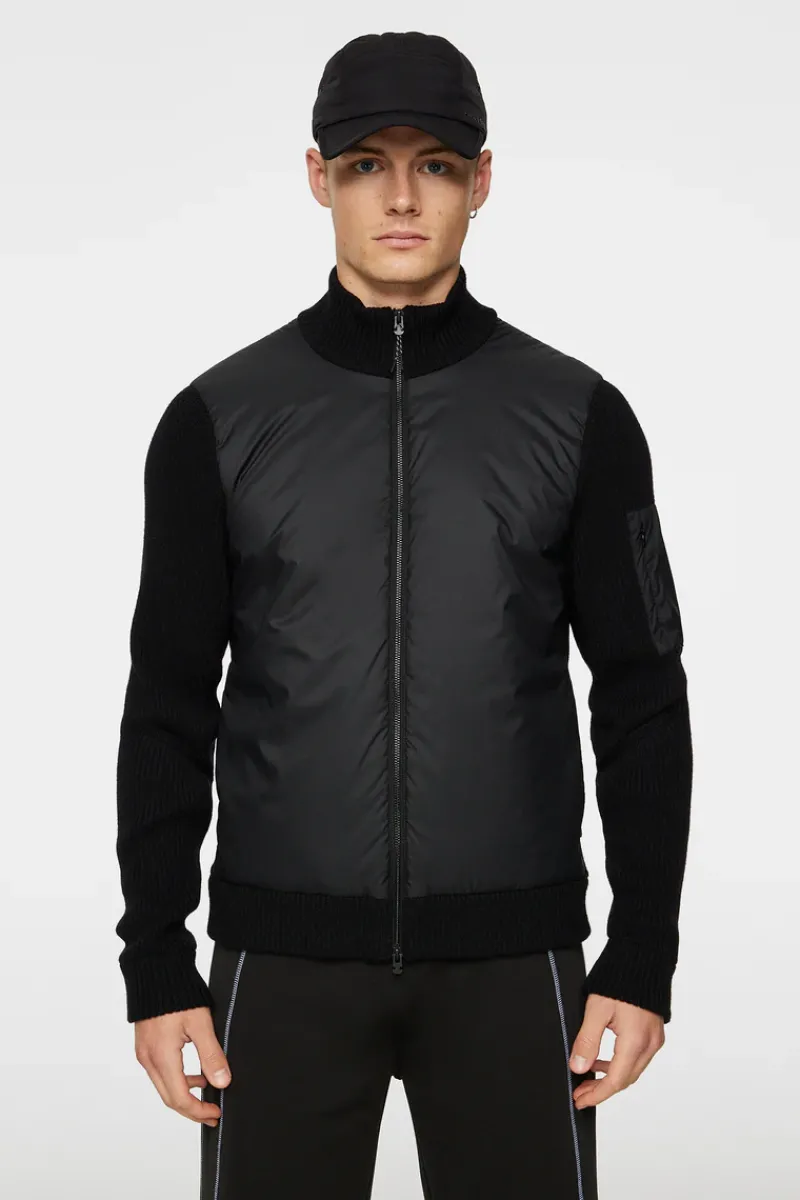 J.Lindeberg Beck Knitted Hybrid Jacket* Knitwear|Tops