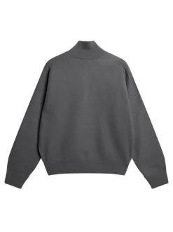 J.Lindeberg Bon Boiled Wool Quarter Zip* Knitwear|Tops