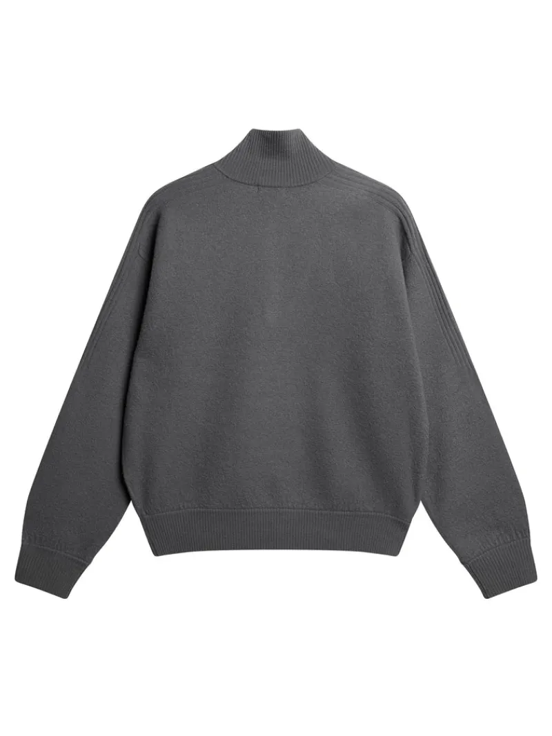 J.Lindeberg Bon Boiled Wool Quarter Zip* Knitwear|Tops