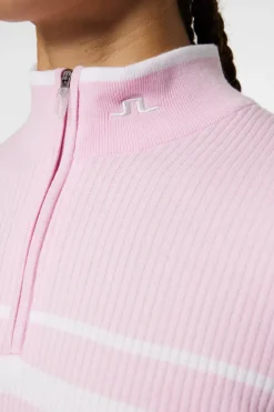 J.Lindeberg Cheryl Knitted Zip Sweater* Golf|Knitwear