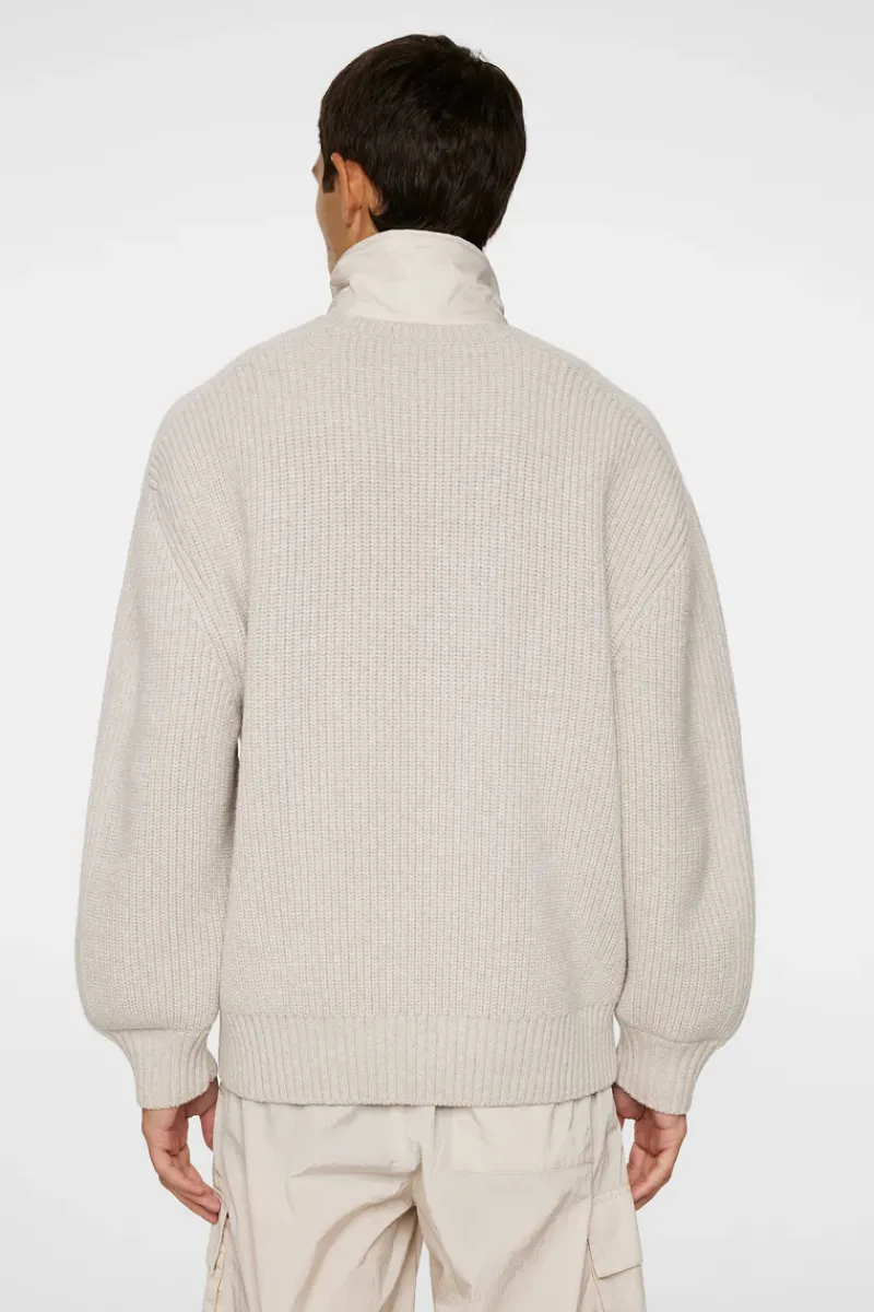 J.Lindeberg Cole Hybrid Knit Quarter Zip* Knitwear|Tops
