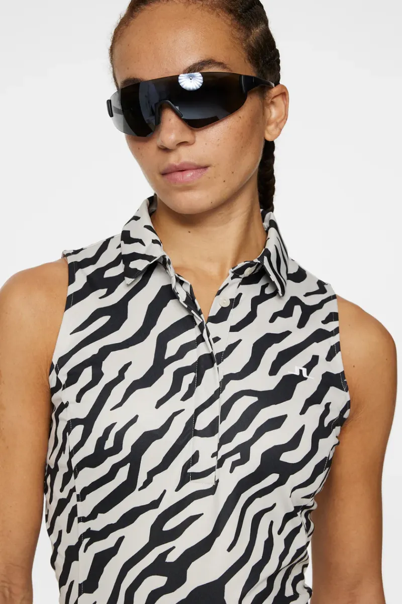 J.Lindeberg Dena Print Sleeveless Top* Golf|Tops