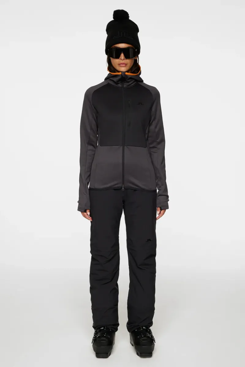 J.Lindeberg Elana Full Zip Hood* Basis- & Mellomlag|Base & Mellomlag