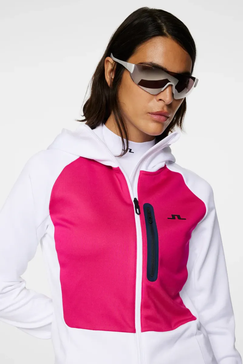 J.Lindeberg Elana Full Zip Hood* Basis- & Mellomlag|Base & Mellomlag