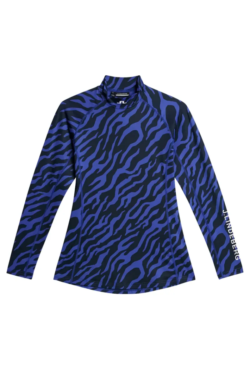 J.Lindeberg Ella Print Compression Top* Golf|Base & Mid Layers