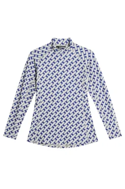 J.Lindeberg Ella Print Compression Top* Golf|Base & Mid Layers