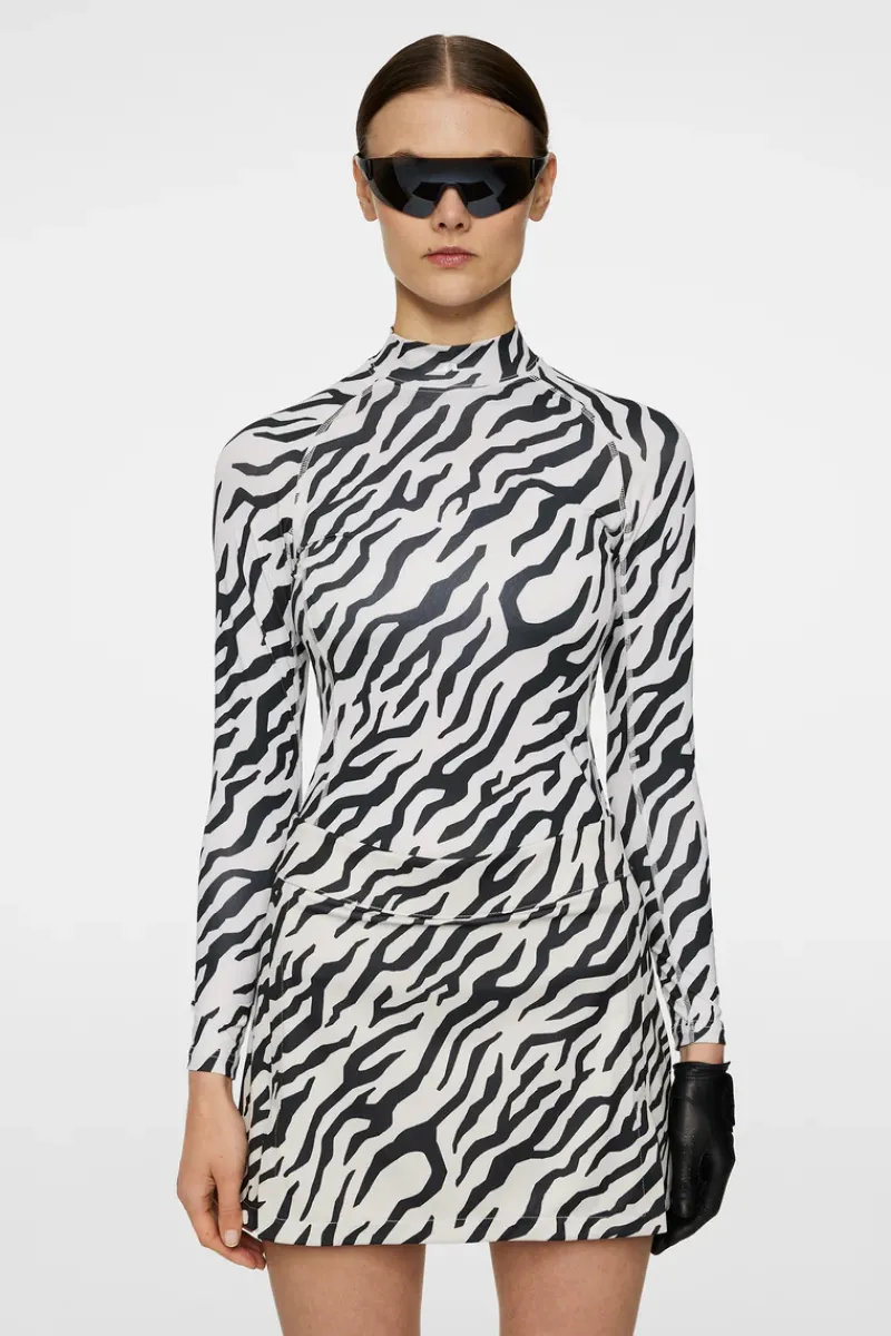 J.Lindeberg Ella Print Compression Top* Golf|Base & Mid Layers