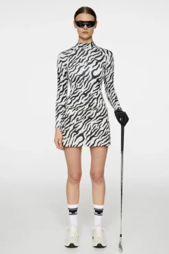 J.Lindeberg Ella Print Compression Top* Golf|Base & Mid Layers