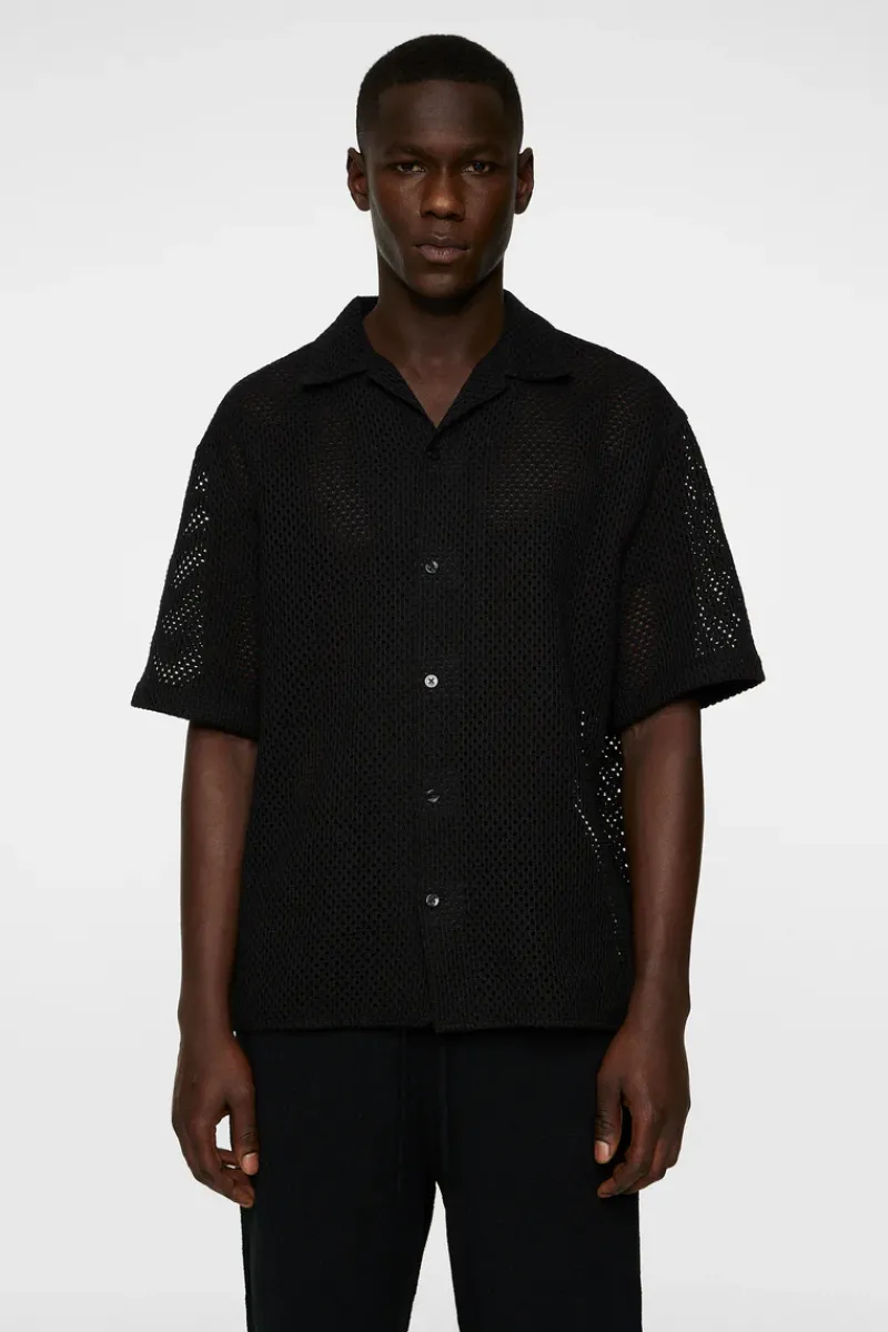 J.Lindeberg Ellis Crochet Shirt* Tops|Skjorter