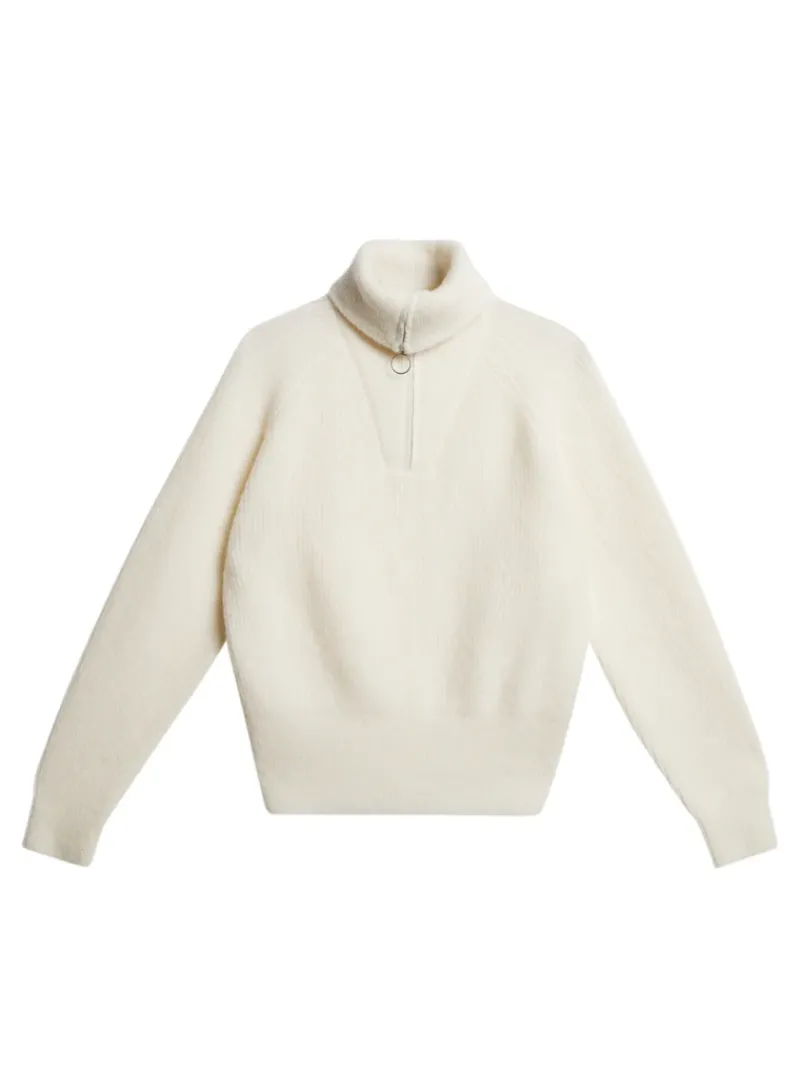 J.Lindeberg Finja Knitted Zip Sweater* Strikketøy|Strikkeklær