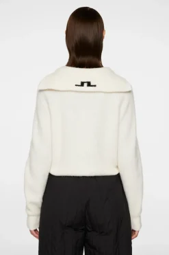 J.Lindeberg Finja Knitted Zip Sweater* Strikketøy|Strikkeklær