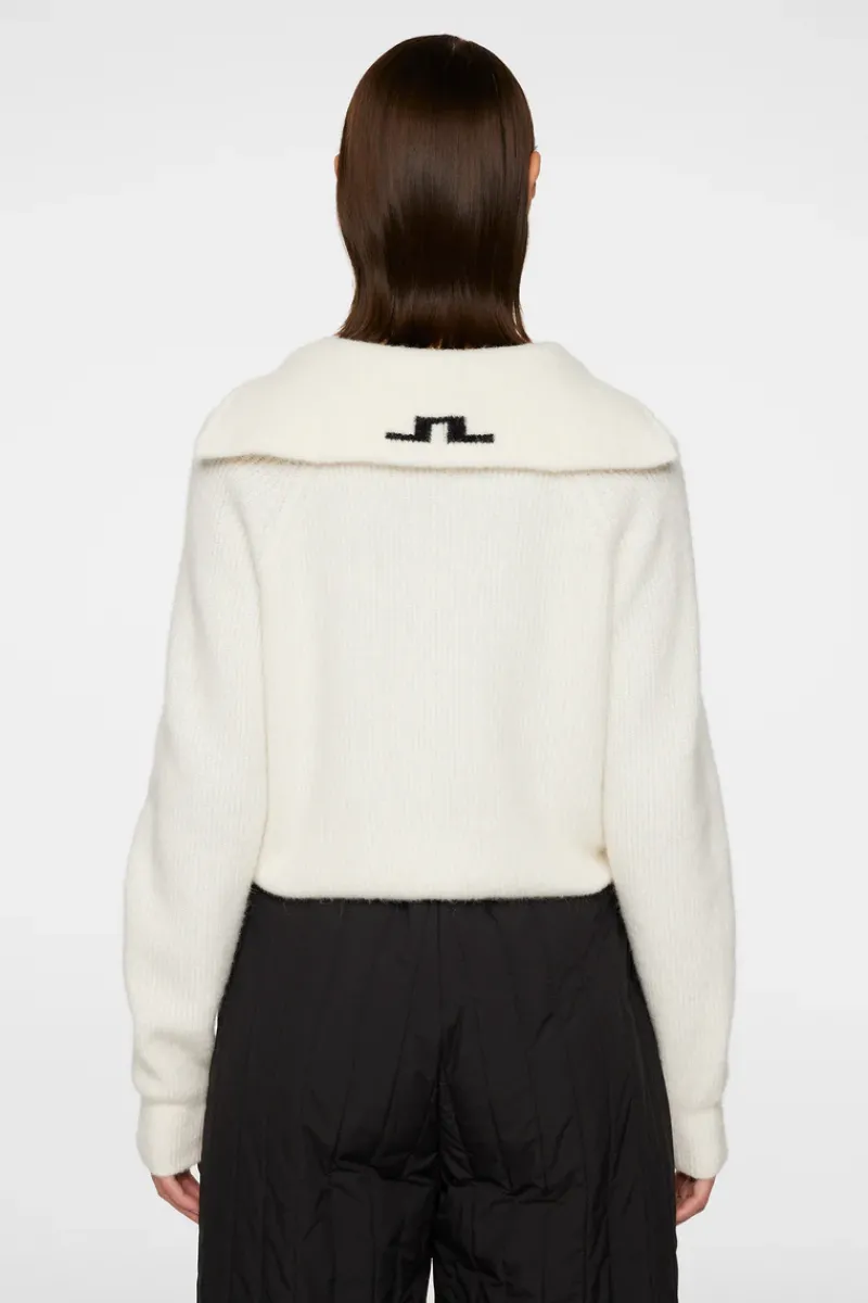 J.Lindeberg Finja Knitted Zip Sweater* Strikketøy|Strikkeklær