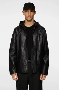 J.Lindeberg Hadley Leather Hoody Jacket* Jackets|Outerwear