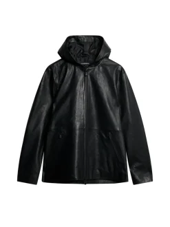 J.Lindeberg Hadley Leather Hoody Jacket* Jackets|Outerwear