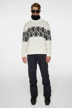 J.Lindeberg Jalen Jacquard Knitted Sweater* Ski|Topp