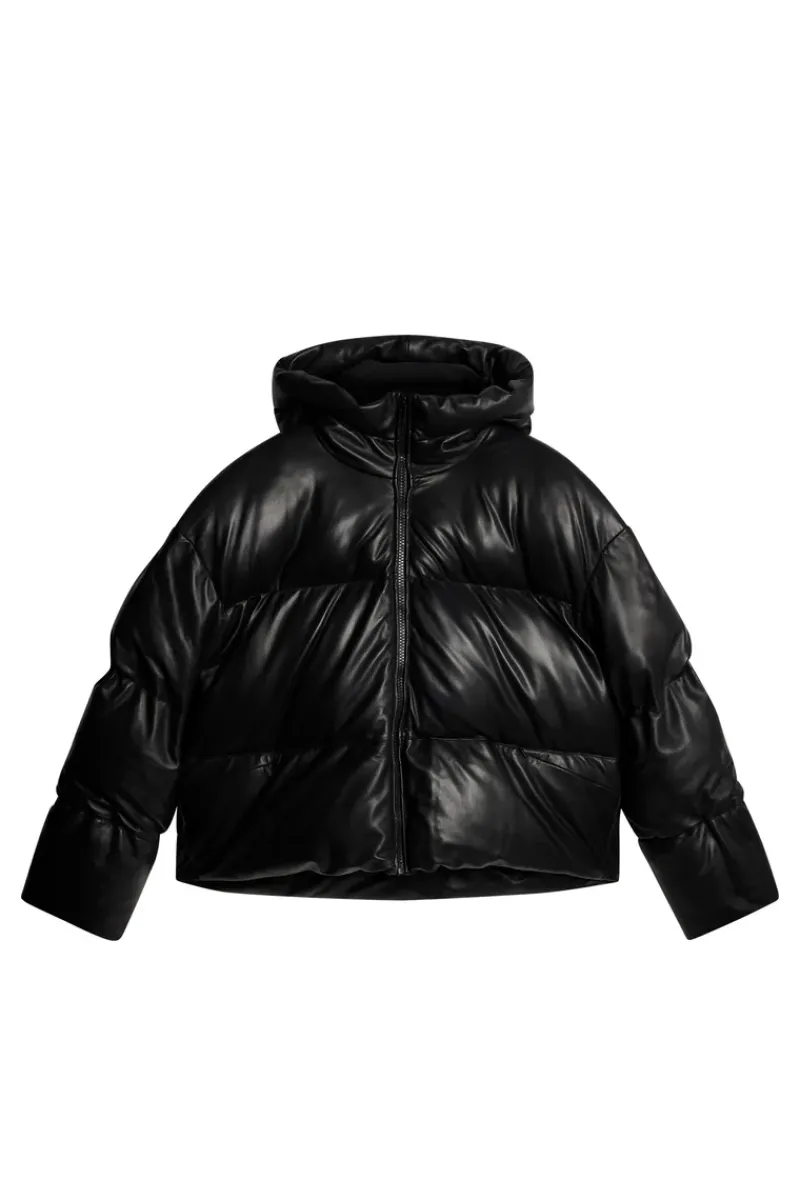 J.Lindeberg Jolene Leather Padded Jacket* Jakker|Jakker