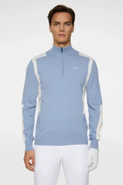 J.Lindeberg Kendrick Knitted Zip Sweater* Golf|Knitwear