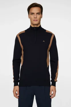 J.Lindeberg Kendrick Knitted Zip Sweater* Golf|Knitwear