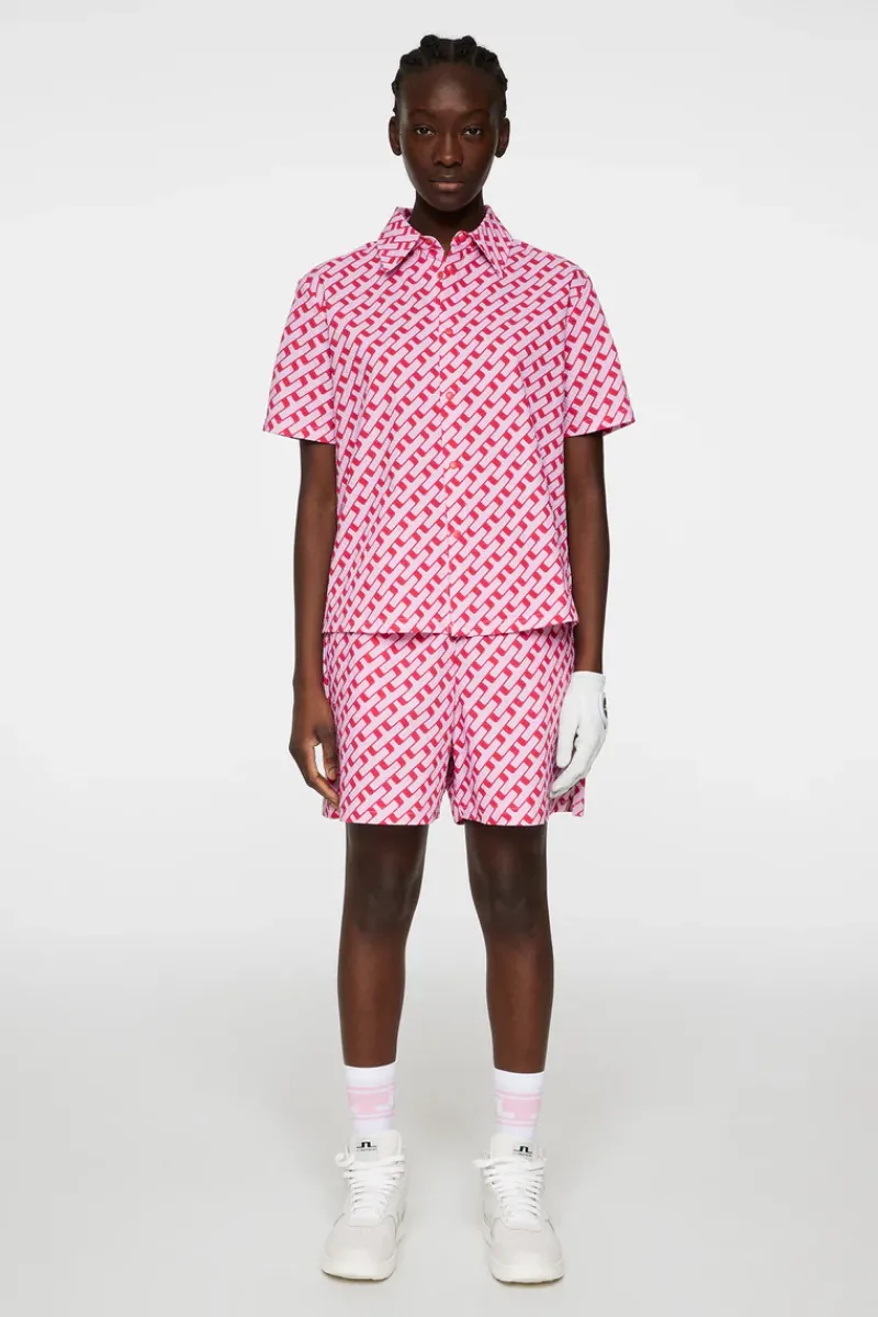 J.Lindeberg Linda Printed Shirt* Golf|Tops