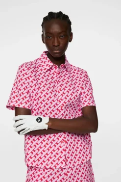 J.Lindeberg Linda Printed Shirt* Golf|Tops