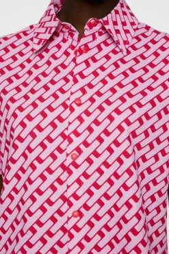 J.Lindeberg Linda Printed Shirt* Golf|Tops