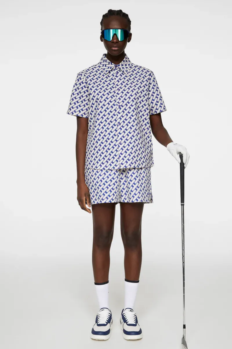 J.Lindeberg Linda Printed Shirt* Golf|Tops