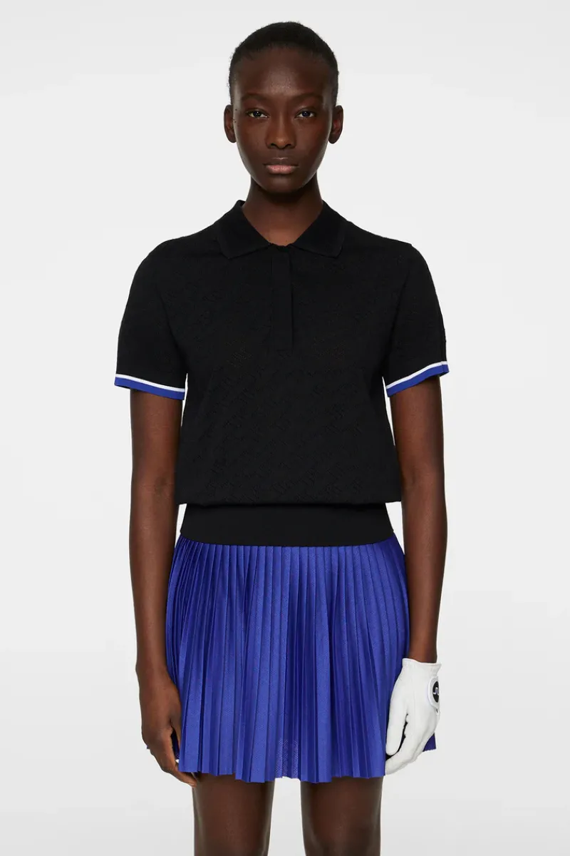 J.Lindeberg Lomi Knitted Polo Shirt* Golf|Knitwear