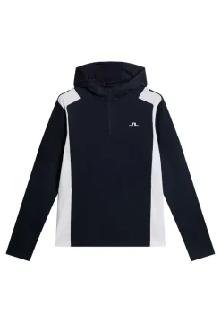 J.Lindeberg Lukas Quarter Zip Hood* Base & Mellomlag