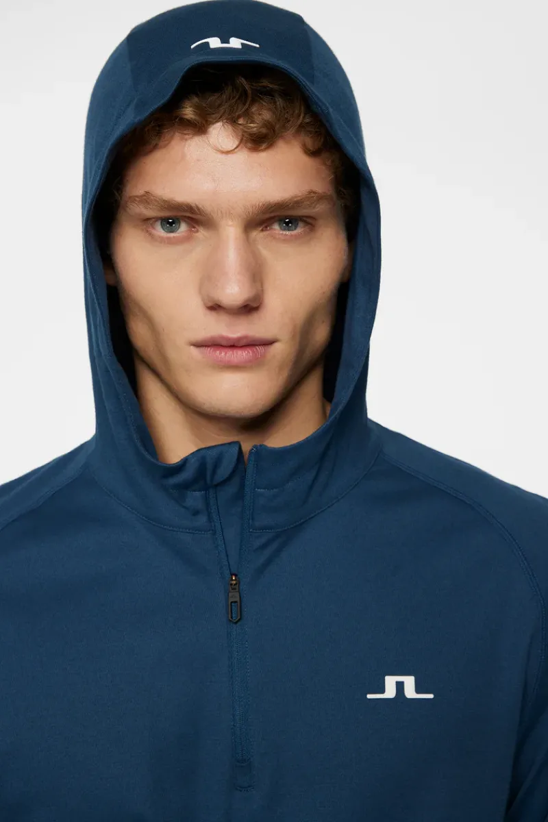 J.Lindeberg Mario Quarter Zip Hood* Golf|Base & Mid Layers