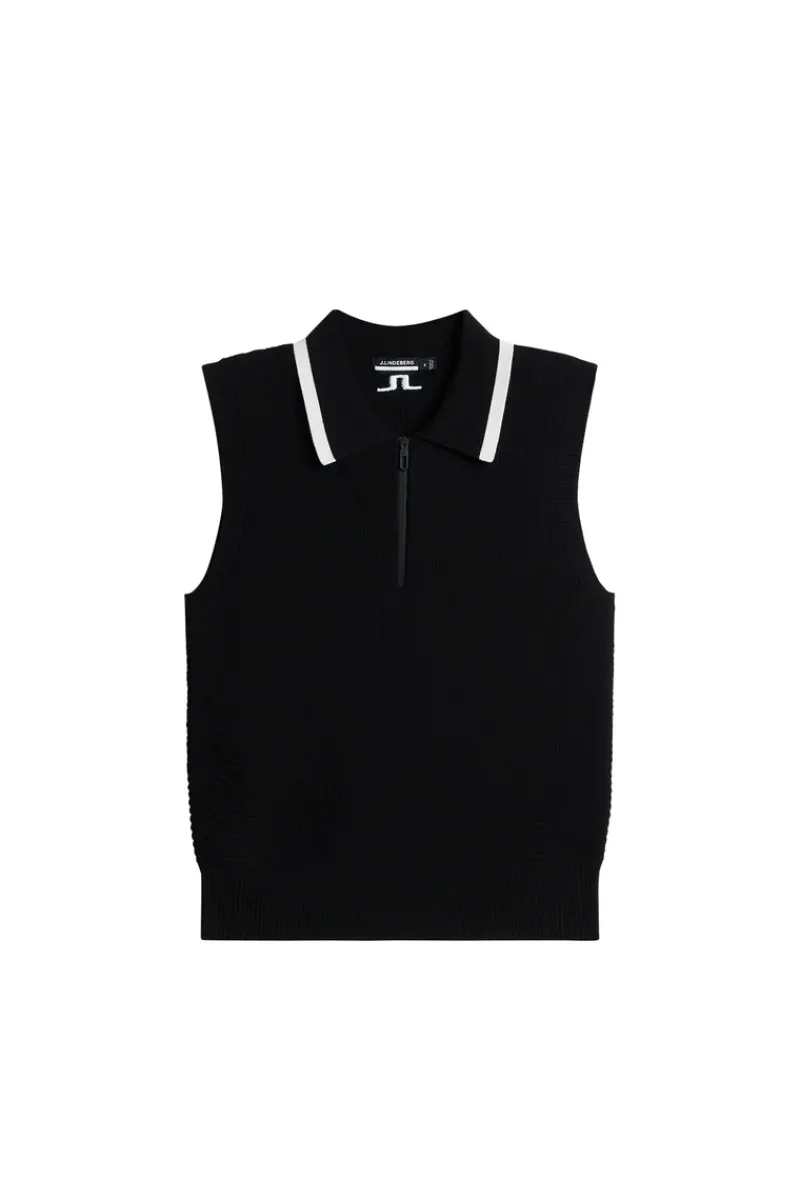 J.Lindeberg Ramona Knitted Polo Shirt* Golf|Knitwear