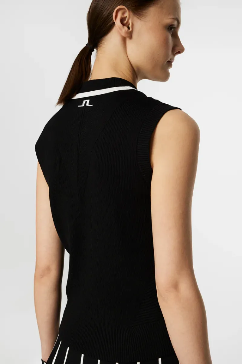 J.Lindeberg Ramona Knitted Polo Shirt* Golf|Knitwear