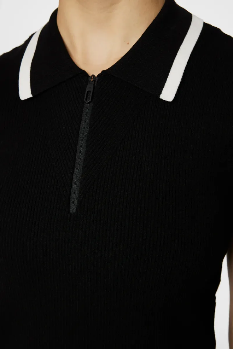 J.Lindeberg Ramona Knitted Polo Shirt* Golf|Knitwear
